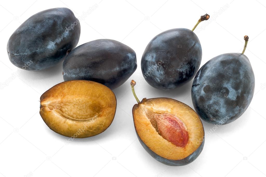 Ripe sweet plums