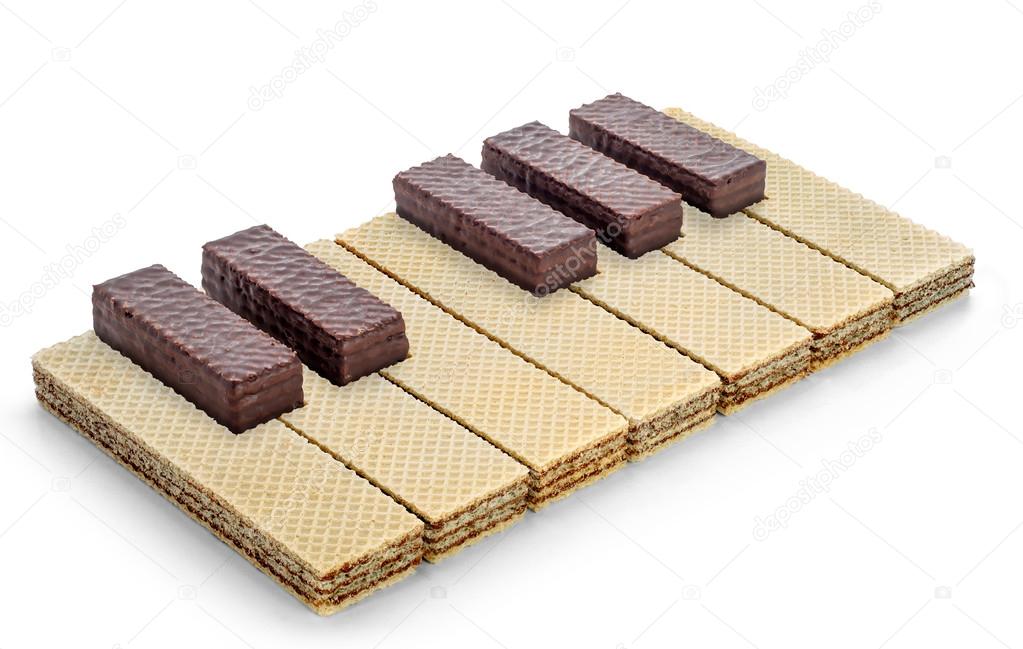 Nougat and chocolate wafers