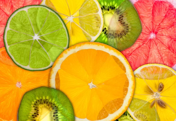 Verschillende citrusvruchten — Stockfoto