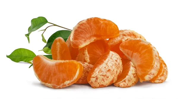 Segmentos suculentos de mandarinas — Fotografia de Stock