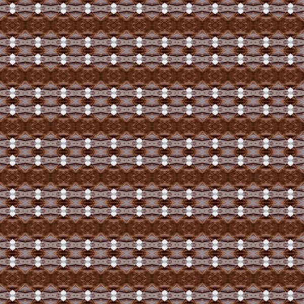 Illustrated dark brown horizontal lines, abstract ornamental batik texture pattern, white geometric intersection flower petals pattern for fabric, wallpaper, interior design 3D illustration