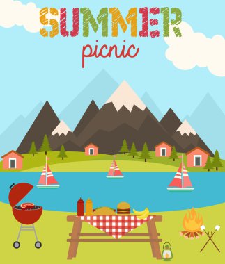 Yaz piknik kartı