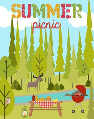 Yaz piknik kartı