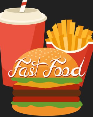 Fast food menü kartı