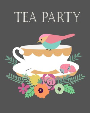 çay partisi flower1