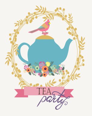 çay partisi flower1