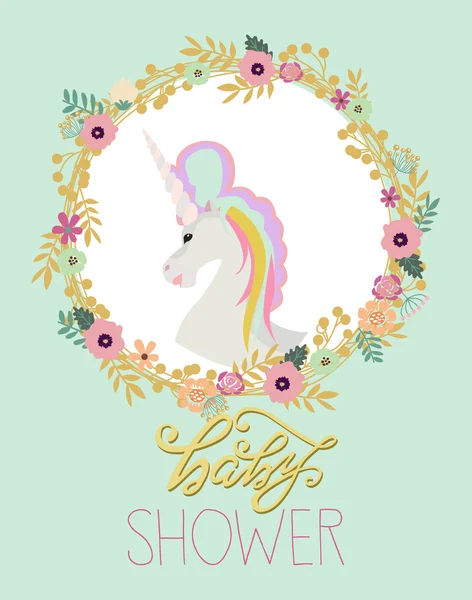 Baby shower kort — Stock vektor