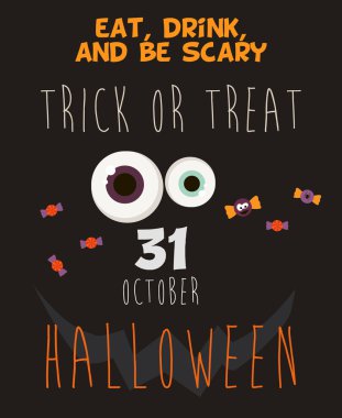 Mutlu Cadılar Bayramı Kartı