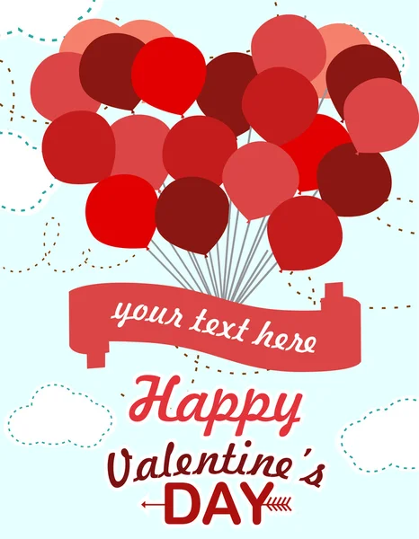 Happy Valentine's day card — Stock Vector