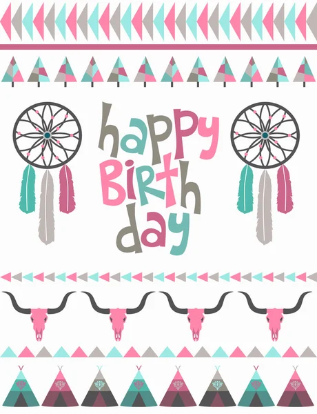 Happy birthday card — Stock Vector