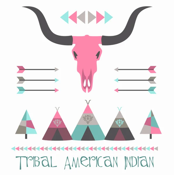Племена индейцев — стоковый вектор