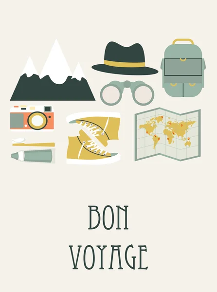 Bon voyage — Stock Vector