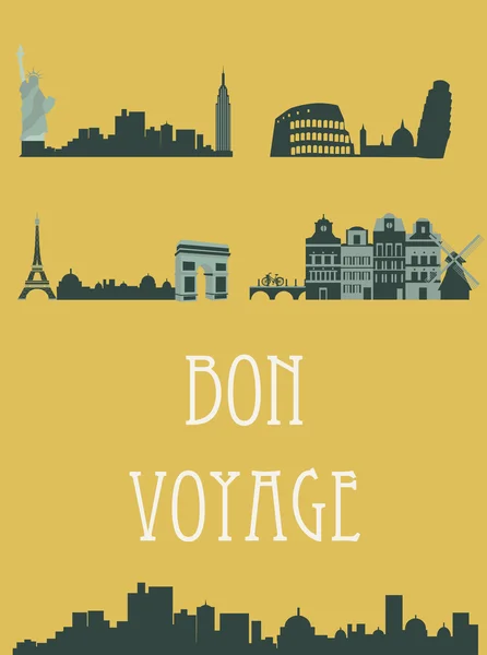 Bon voyage — Image vectorielle