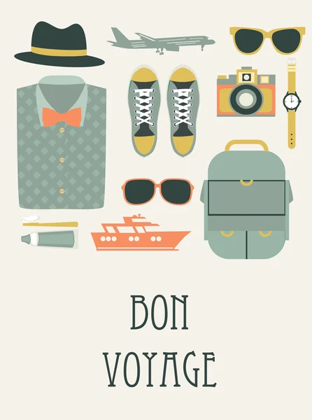 Bon voyage — Stock Vector