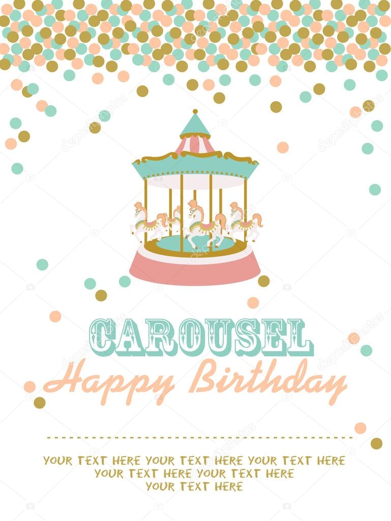 Carousel birthday party