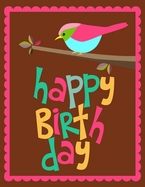 Happy Birthday card — Stock Vector