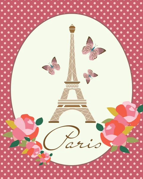 Carte Paris — Image vectorielle