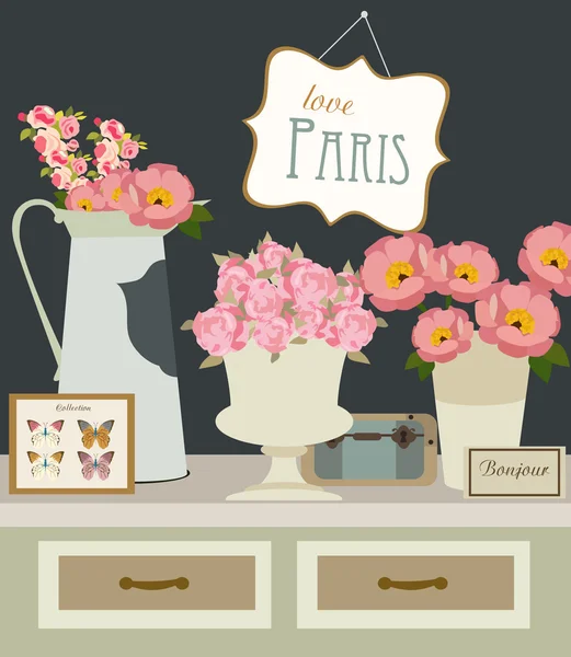 Carte Paris — Image vectorielle