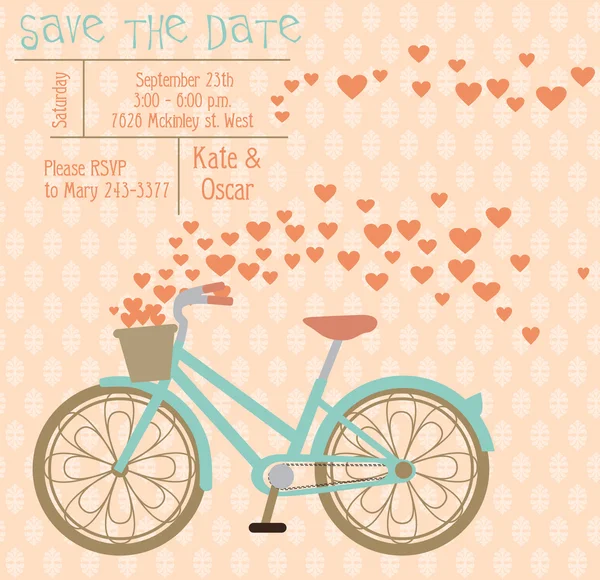 Save the date card — Stock Vector