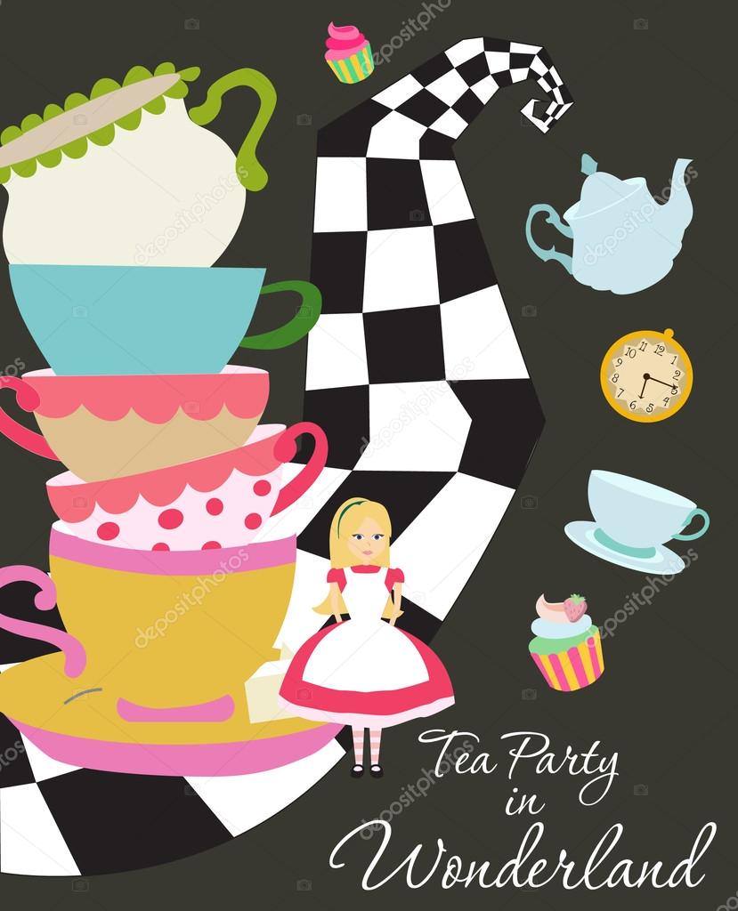 ᐈ Alice In Wonderland Tea Party Stock Images Royalty Free Alice Tea Party Backgrounds Download On Depositphotos