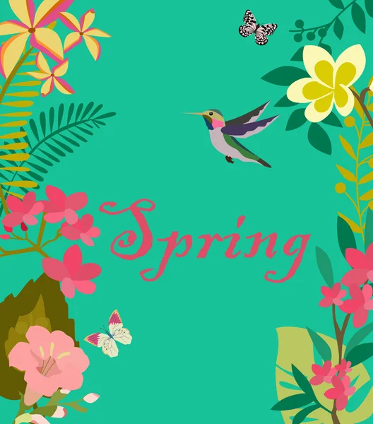 Spring card — Stock Vector