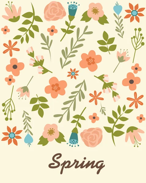 Spring card — Stock Vector