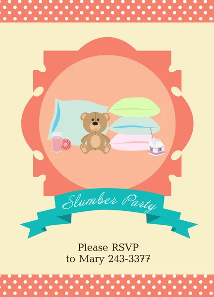 Slumber party — Stock Vector