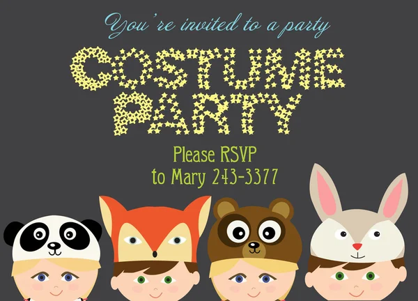 Costume party — Stock Vector