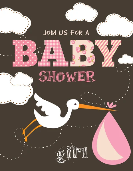 Baby Shower card — Stock Vector