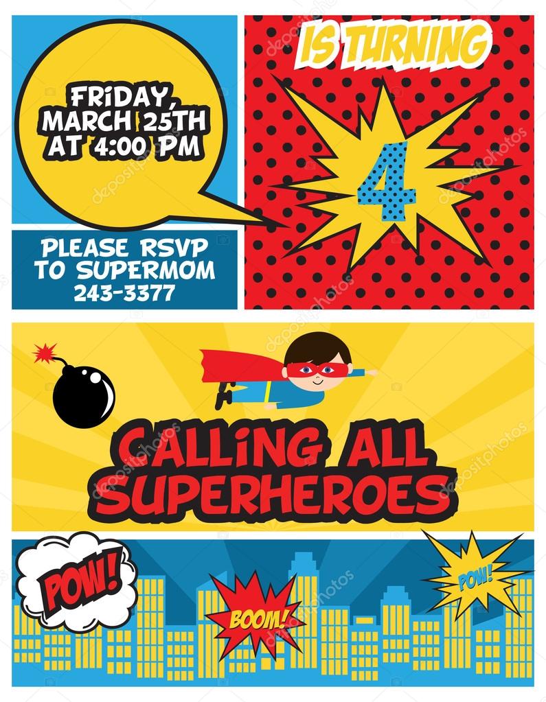 Superhero birthday party