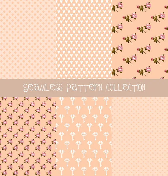 Cute pattern set — Stock Vector