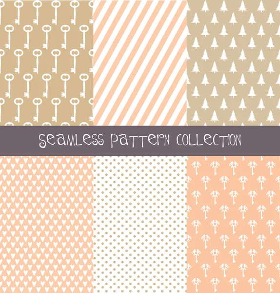 Cute pattern set — Stock Vector