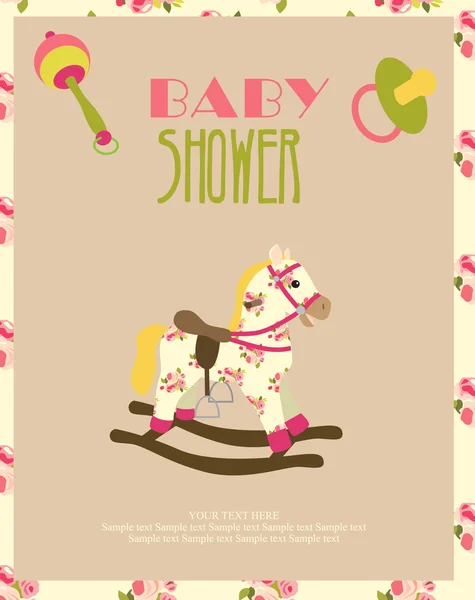 Baby Shower card — Stock Vector