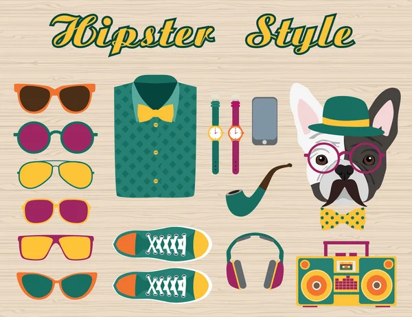 Tarjeta hipster — Archivo Imágenes Vectoriales