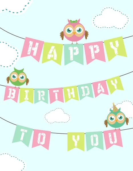 Happy Birthday card — Stock Vector