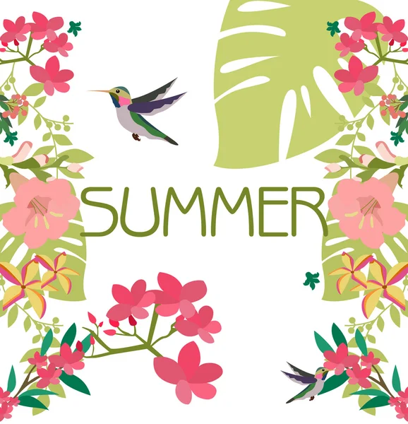Carte d'été — Image vectorielle