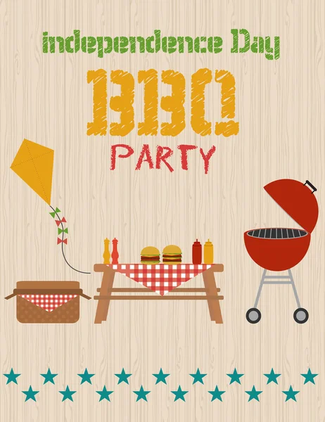 BBQ party — Stock Vector