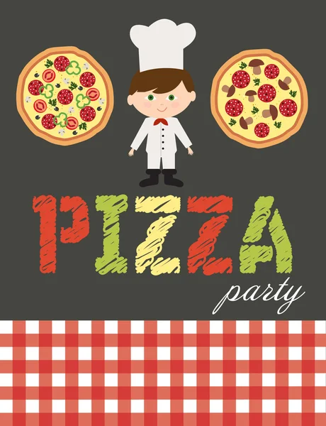 Pizza party — Stock Vector