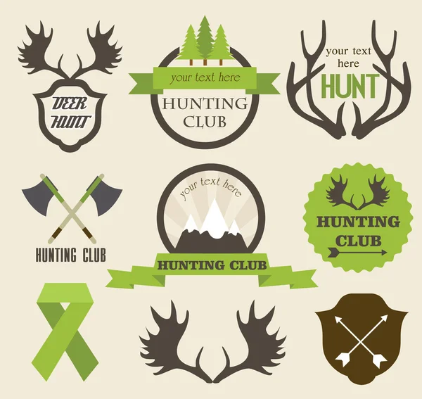 Hunting label — Stock Vector