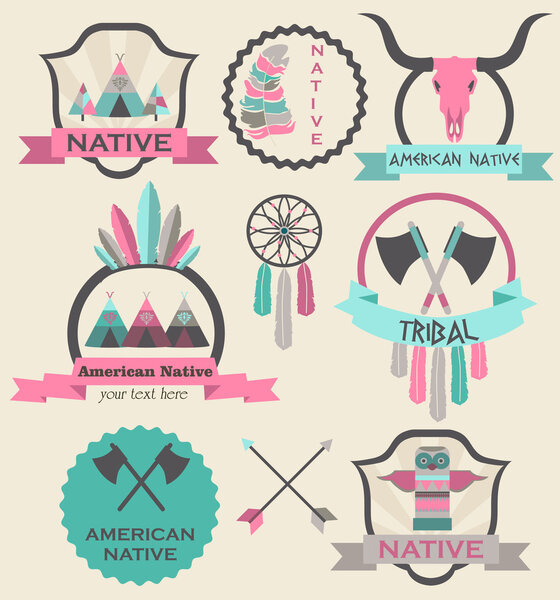 American native labels