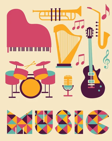 Ensemble de musique — Image vectorielle