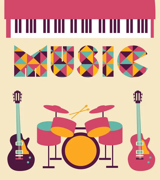 Ensemble de musique — Image vectorielle