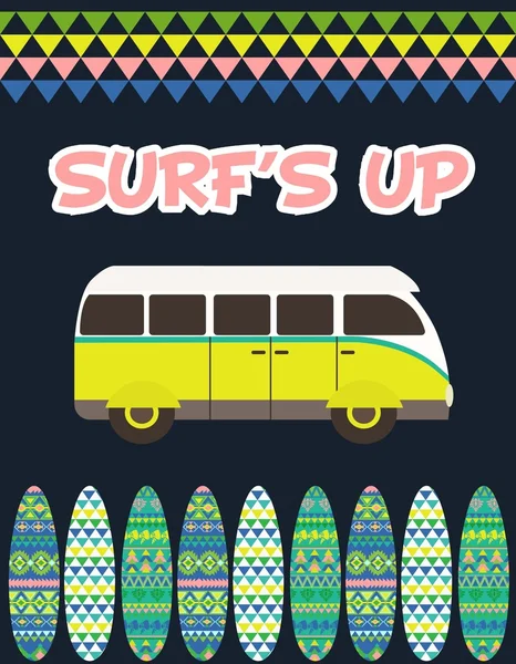 Fiesta de surf — Vector de stock