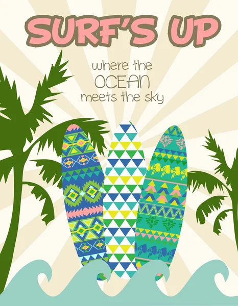 Fiesta de surf — Vector de stock