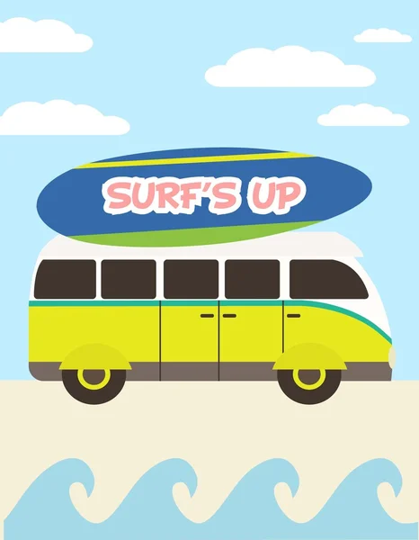 Fiesta de surf — Vector de stock