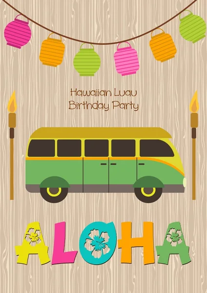 Fiesta de Aloha — Vector de stock