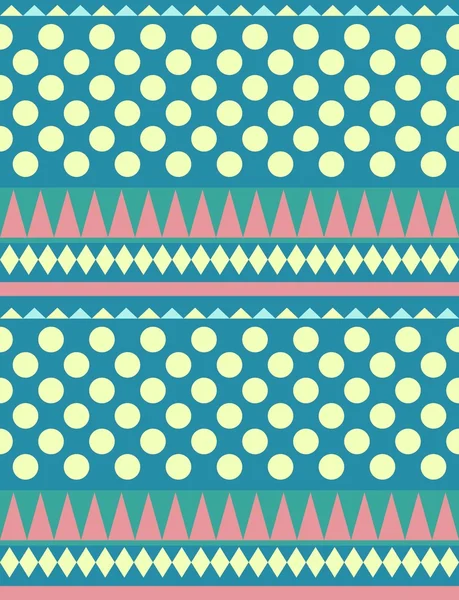 Geometrische tribal Indiase patroon — Stockvector