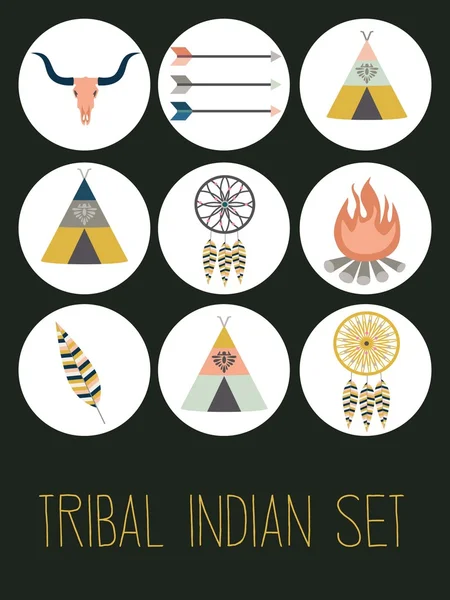 Indian set — Stock Vector