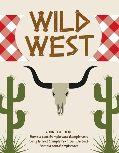 Conjunto de oeste selvagem —  Vetores de Stock