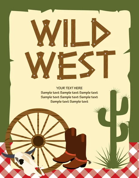 Wild west set — Stockvector
